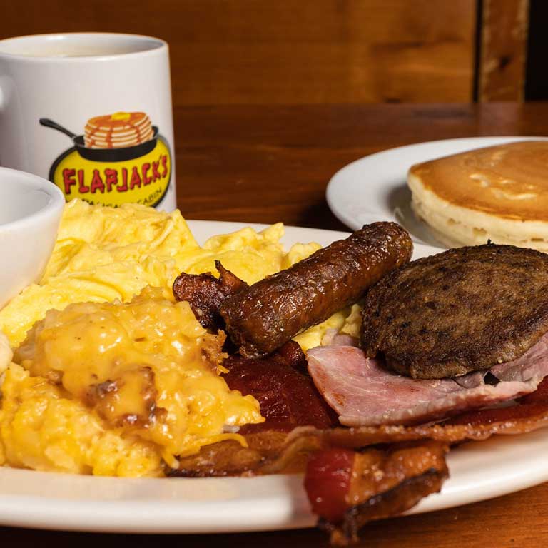 Flapjack's Pancake Cabin Breakfast Plate - Best Breakfast of the Grand Strand
